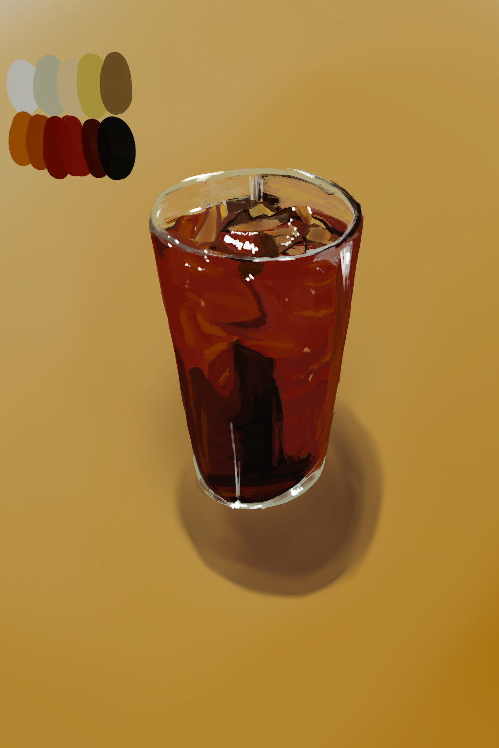 Replication of a glass of Dr. Pepper